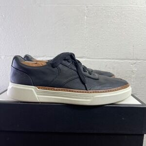 Allen Edmonds Burke 4279 Black Leather Casual Sneakers Shoes Men's Size 10 D